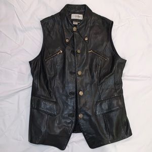 Leather vest